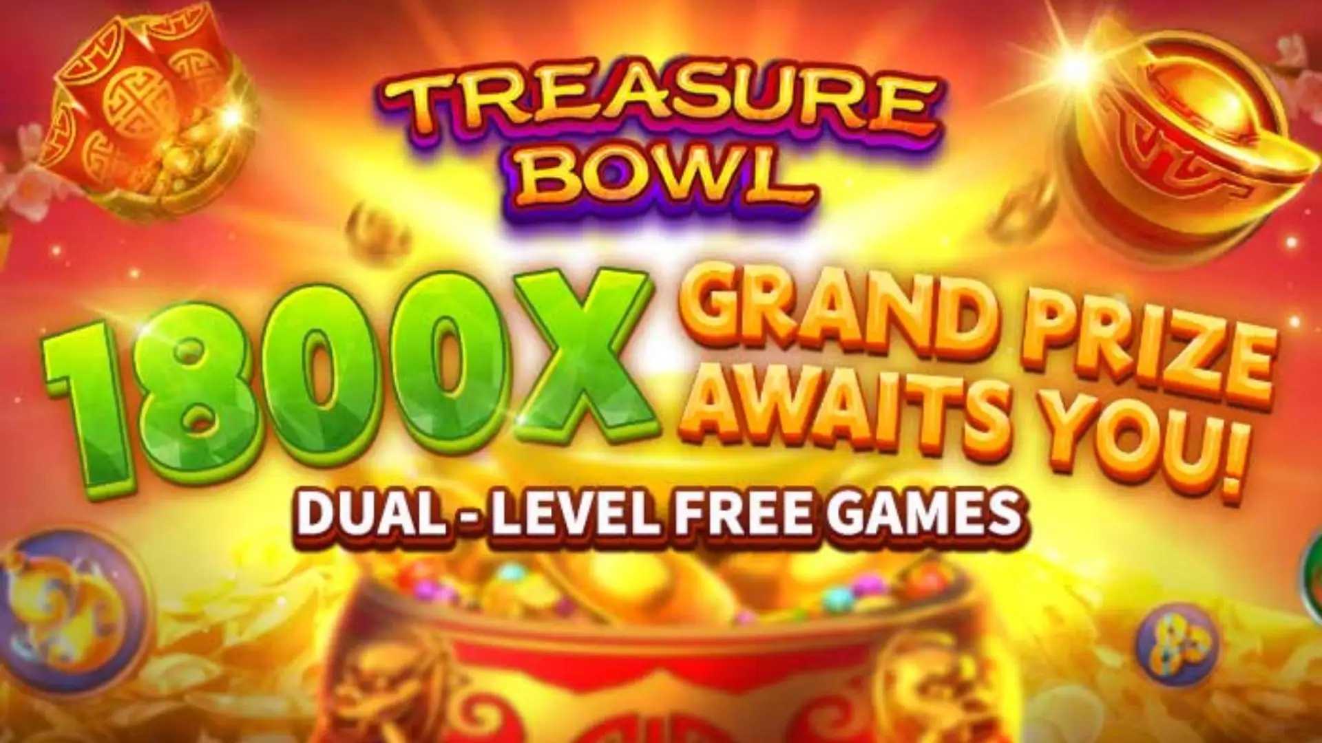 Multiplicadores Treasure Bowl bbvv - 7777x Máximo com Tigela Dourada